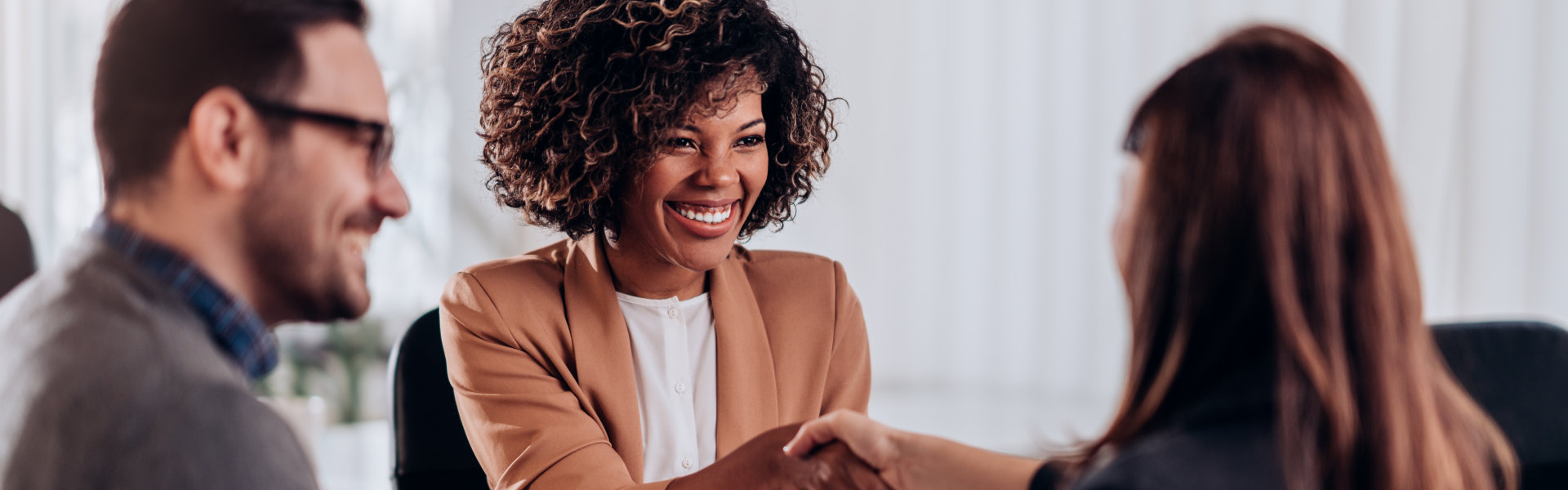 woman smiling